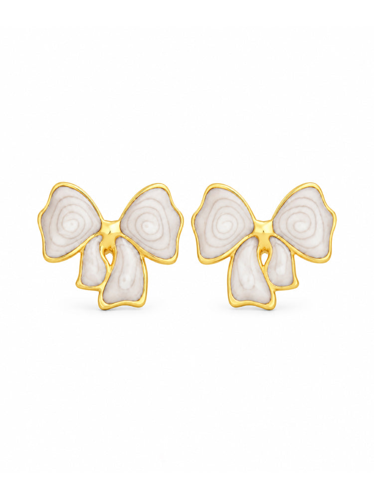 Aretes Lazo Blanco