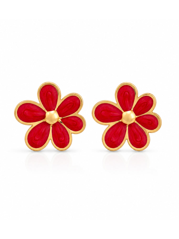 Aretes Margarita Roja