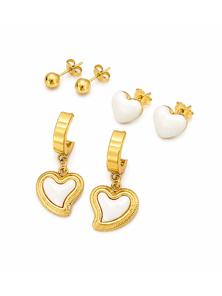 Set Corazón Blanco