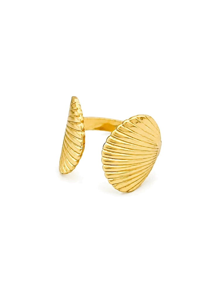 Anillo Ajustable Conchas Dual