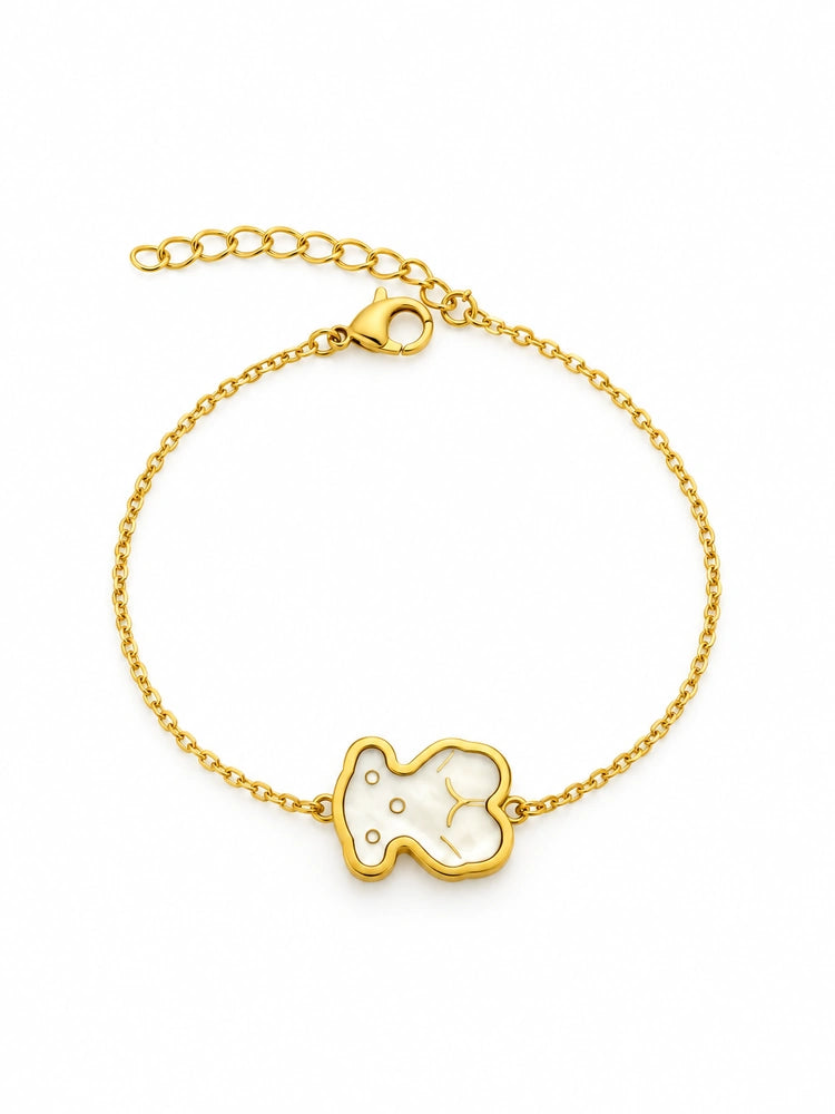 Pulsera Trébol Blanco