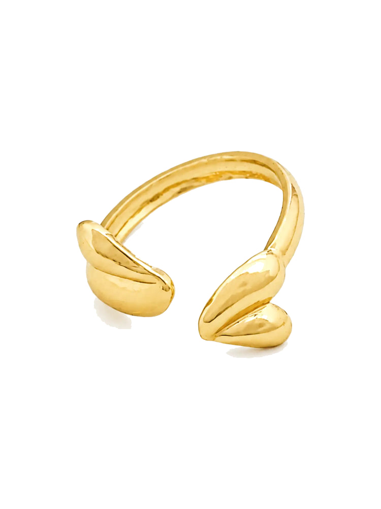 Anillo Ajustable Abrazo de Hojas