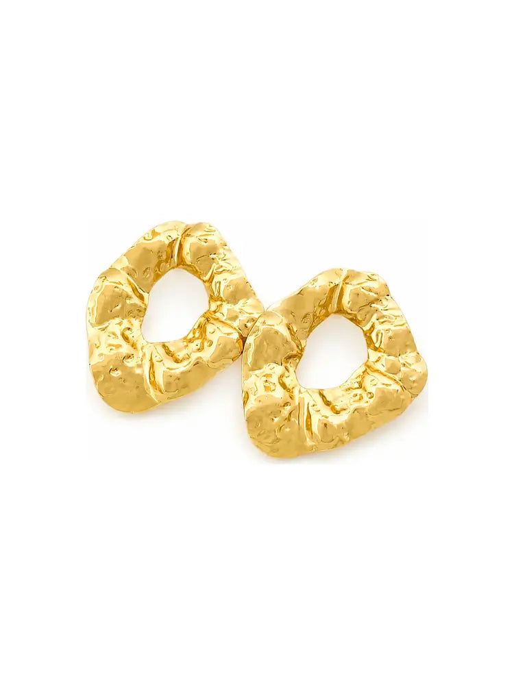 Aretes Cuadrados Texturizados