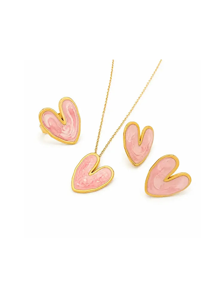 Juego Corazón Rosa