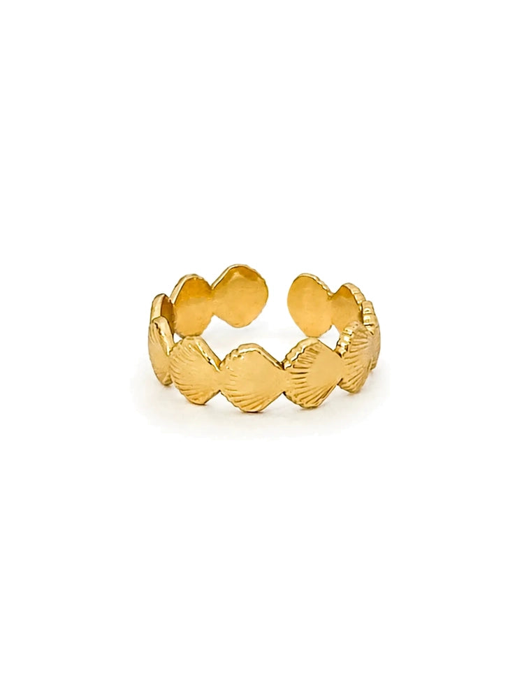 Anillo Ajustable Corona de Conchas