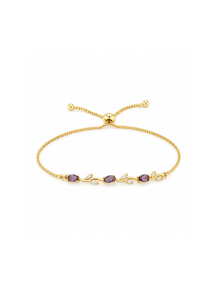 Pulsera Jardín Violeta
