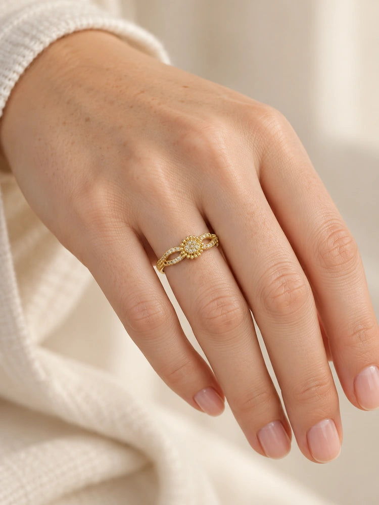 Anillo Flor Radiante