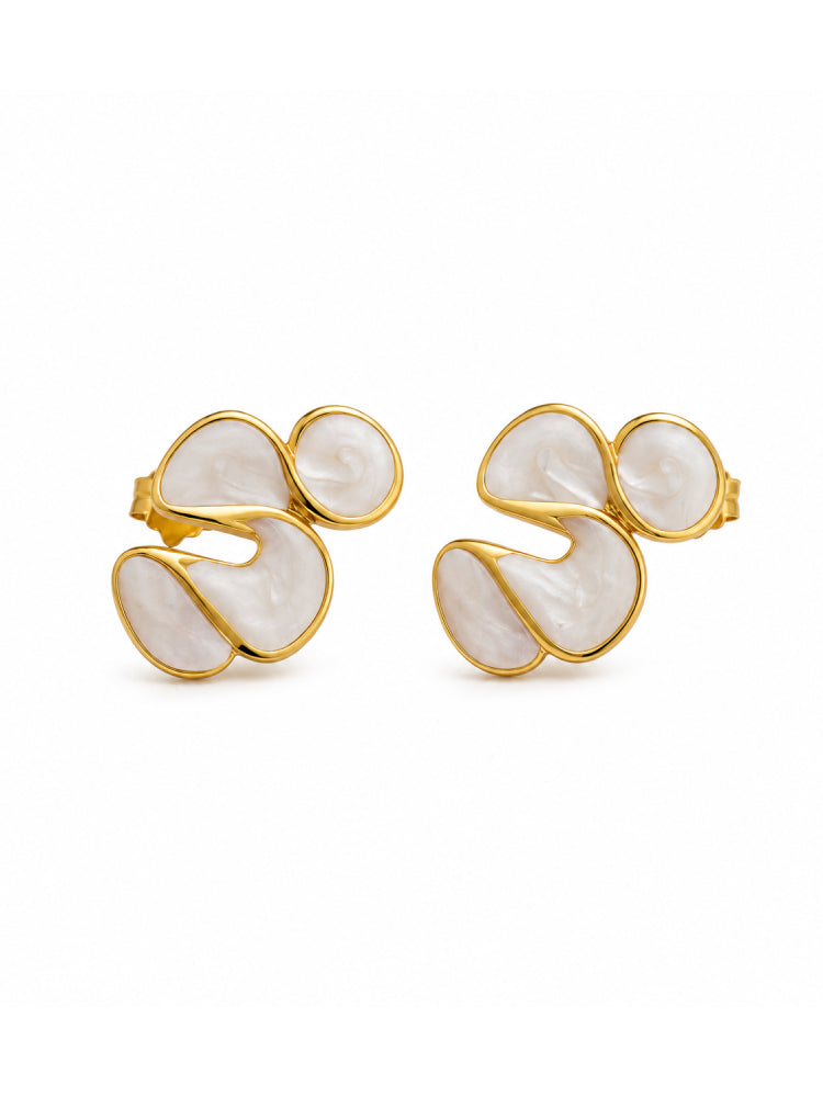 Aretes Aura Nácar