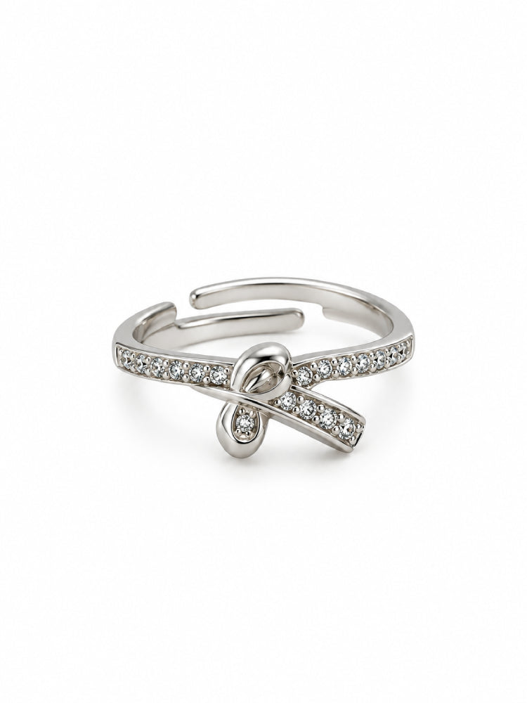 Anillo Lazo Plateado