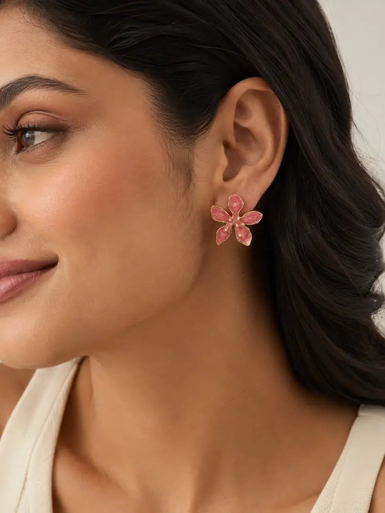 Aretes Mariposa Rosa