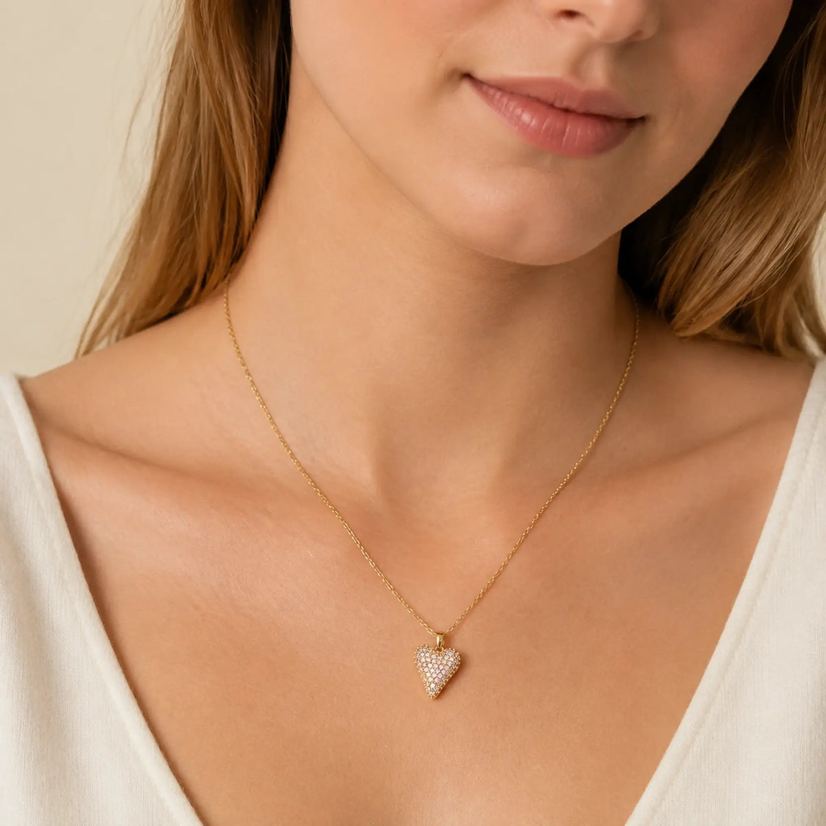 Collar Corazón Perla