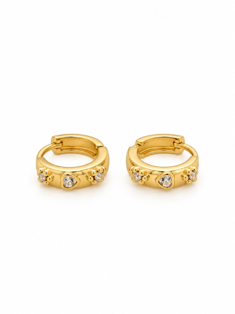 Argollas Relieve Dorado