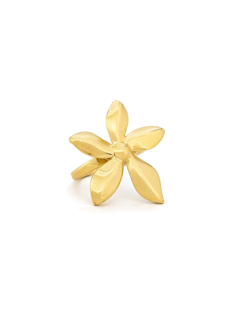 Anillo Ajustable Flor Clásica