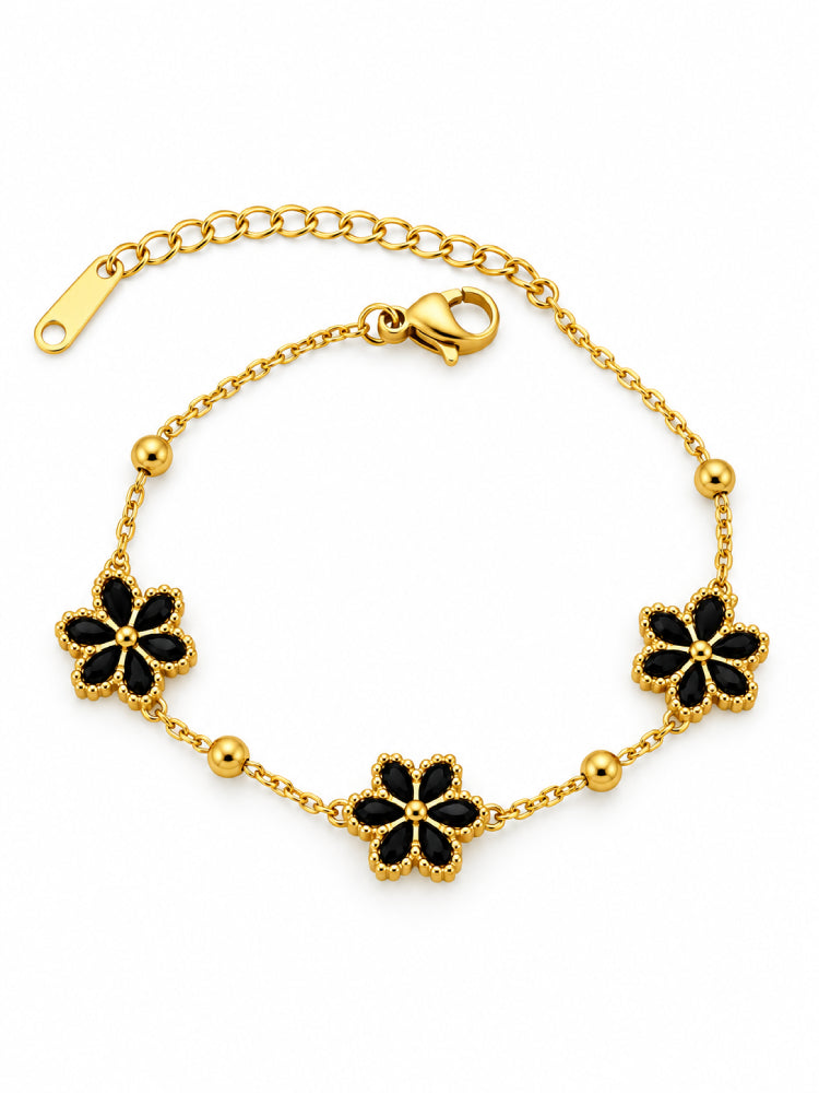 Pulsera Margaritas Negras