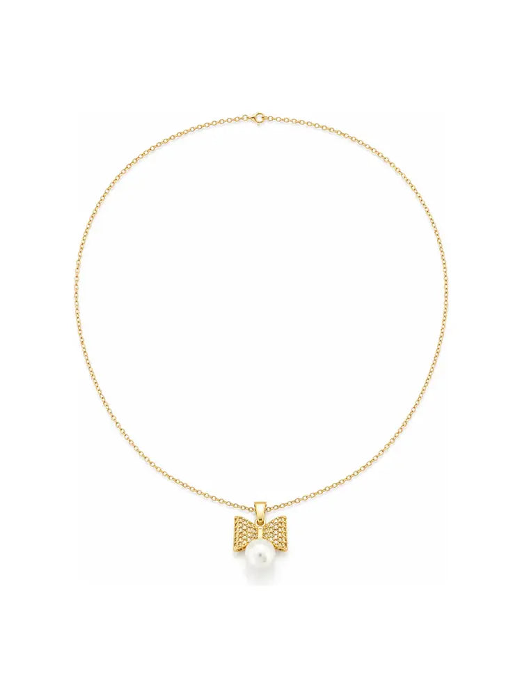 Collar Laso con perla