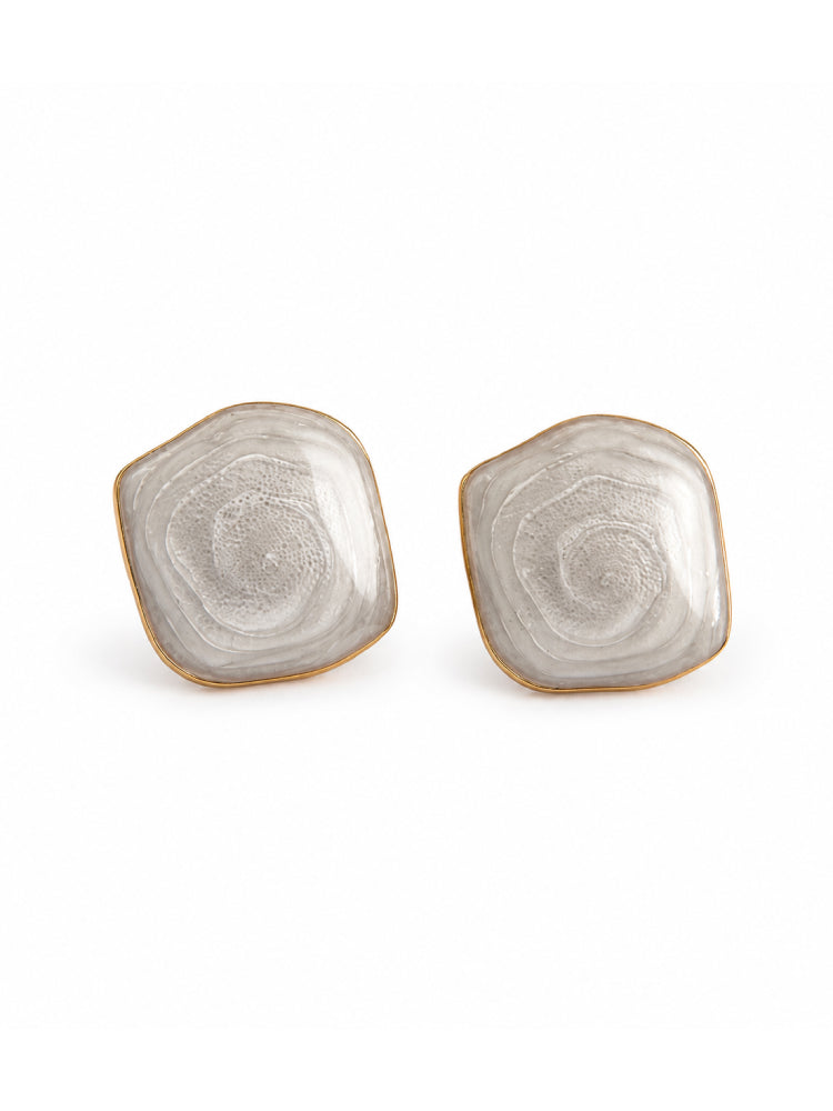 Aretes Ágata Blanca