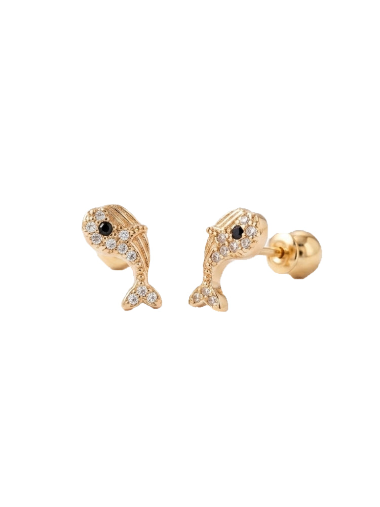 Aretes Delfín Brillante