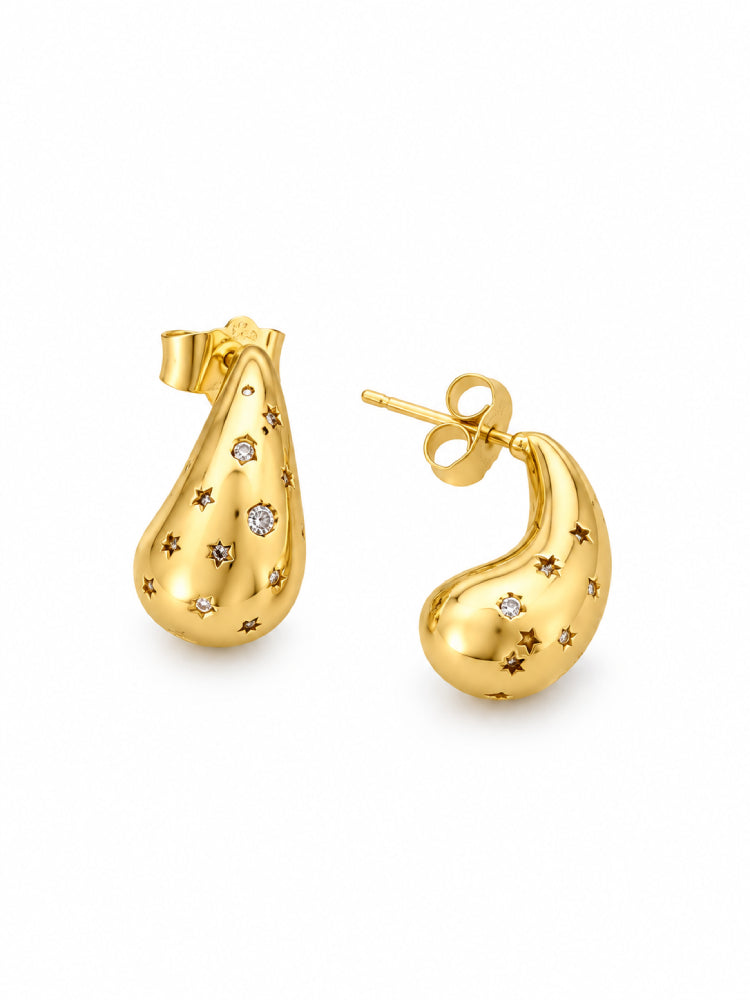 Aretes Gota Dorada