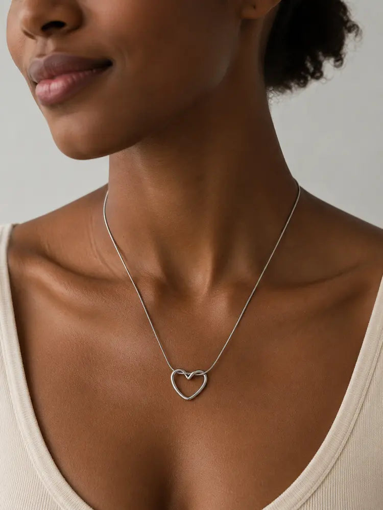 Cadena Doble Corazón