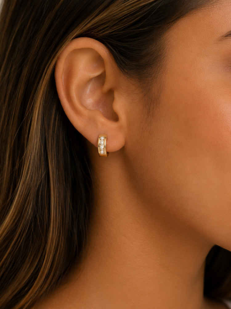 Argollas Perla