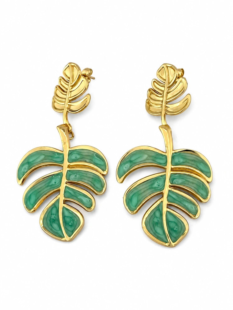 Aretes Hoja Menta