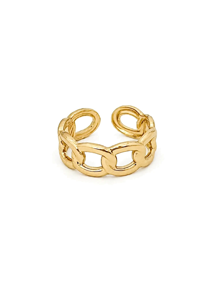Anillo Ajustable Eslabón Clásico