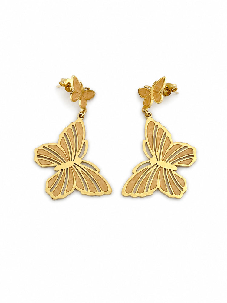 Aretes Mariposa Dorada