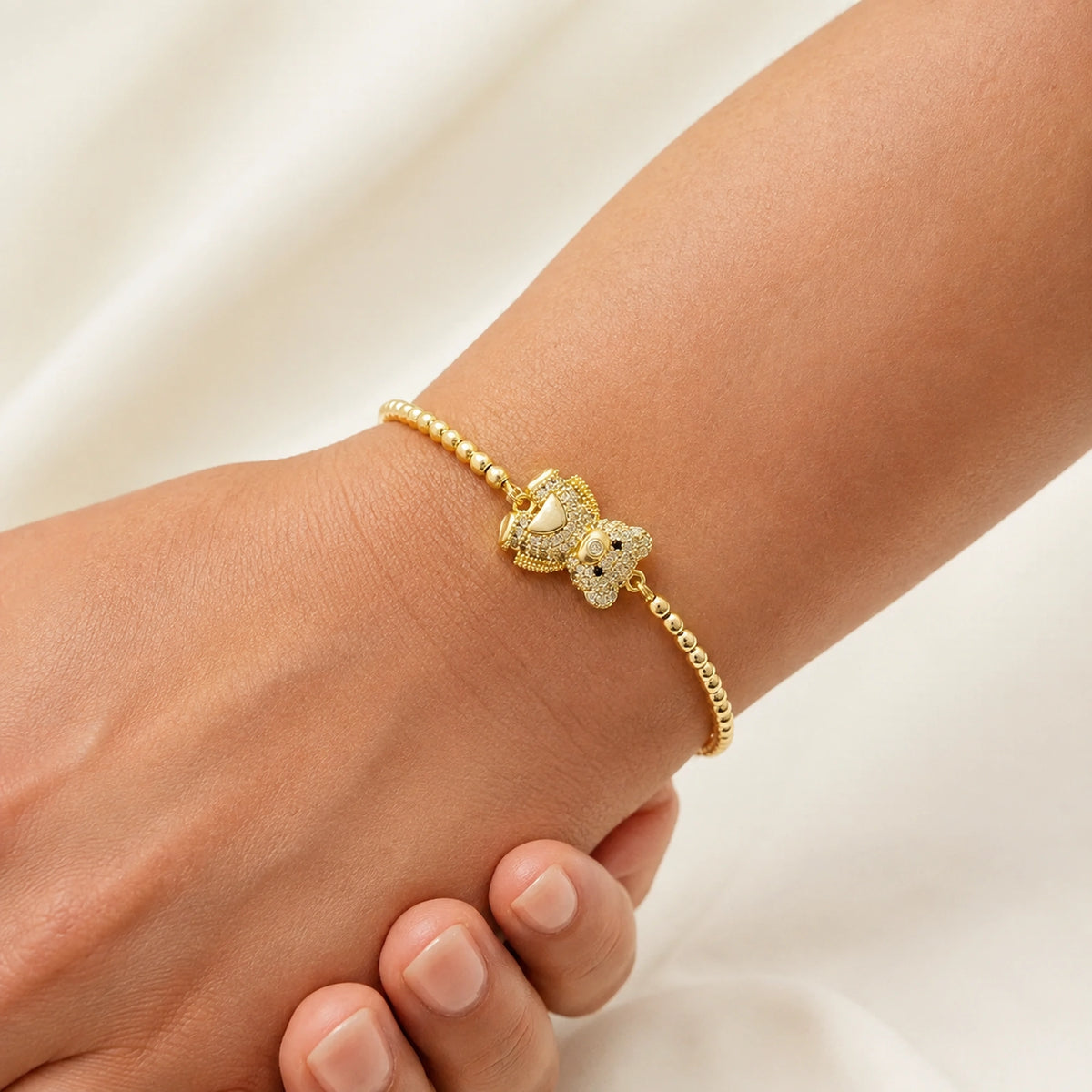 Pulsera Osito con Circonias