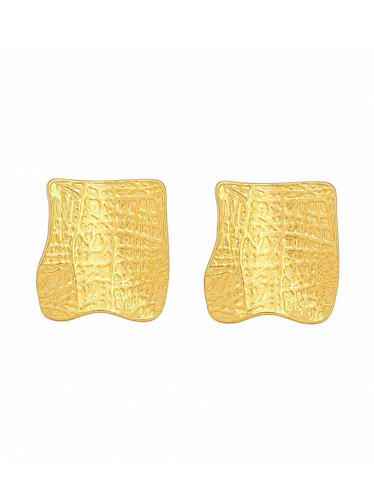 Aretes Cuadro Texturizado
