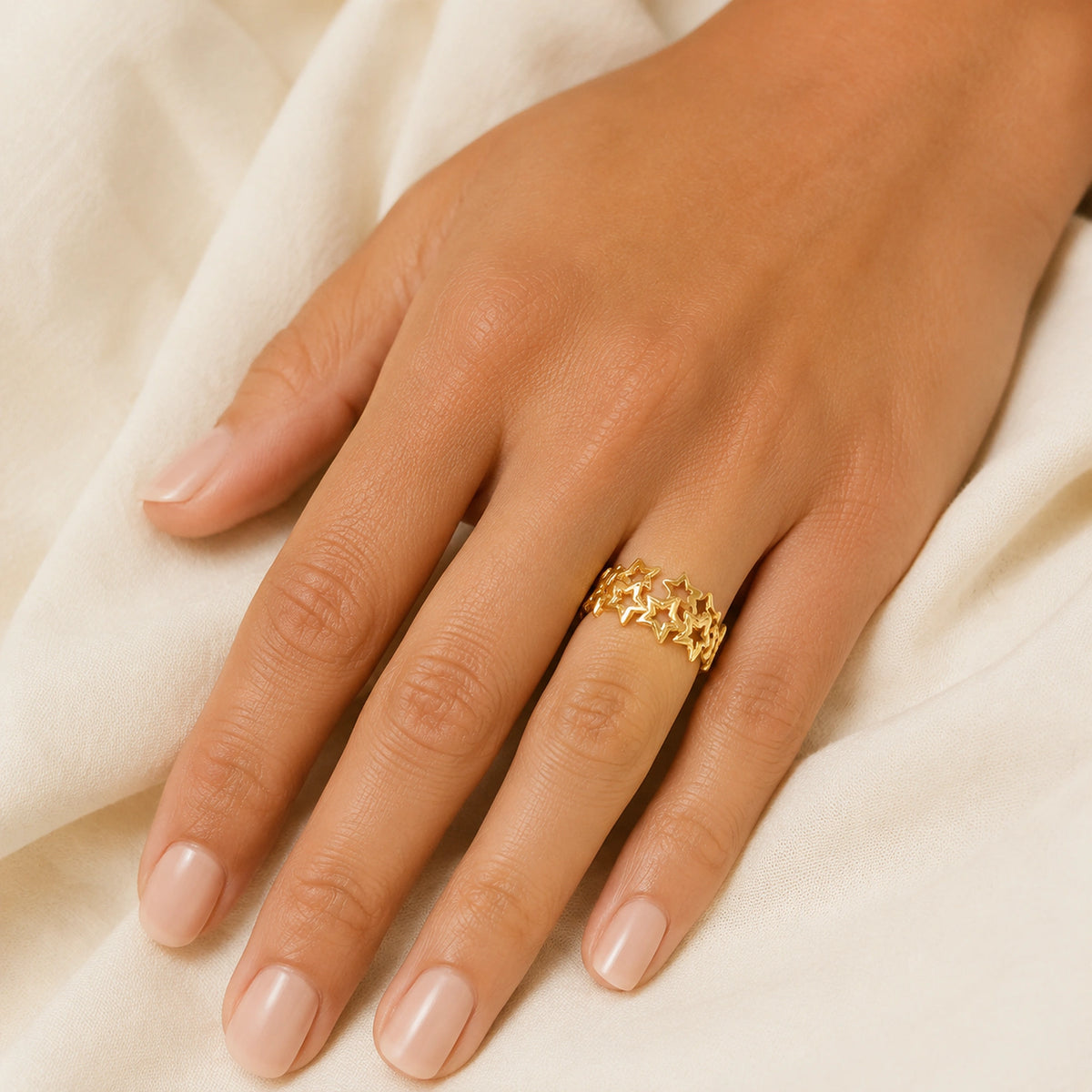 Anillo Ajustable Estrellas