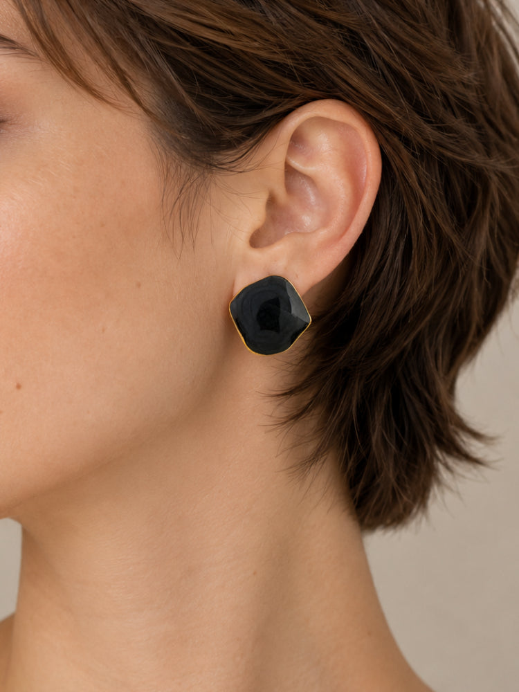 Aretes Ágata Negra