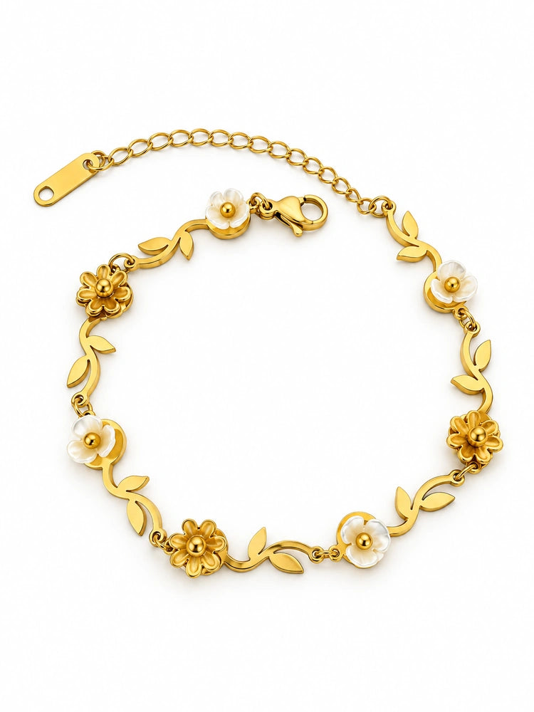 Pulsera Círculos Dorados