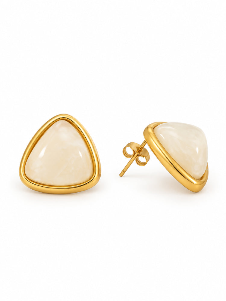 Aretes Triángulo Nácar