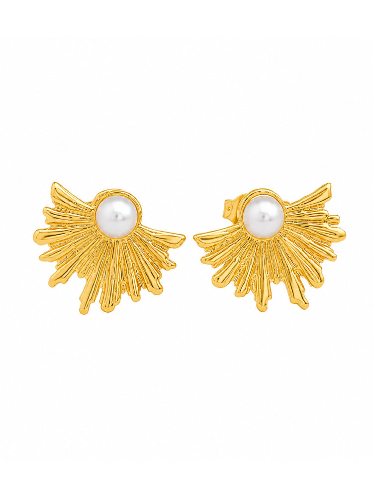 Aretes Sol Perla