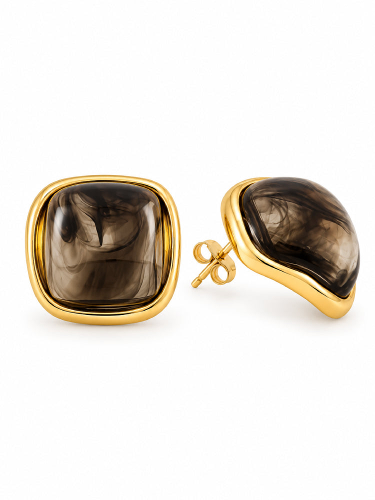 Aretes Cuadro Ónix