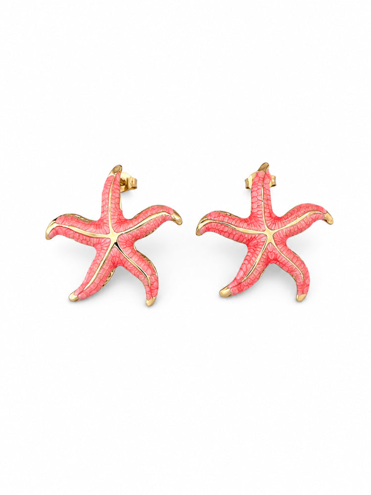 Aretes Estrella Coral