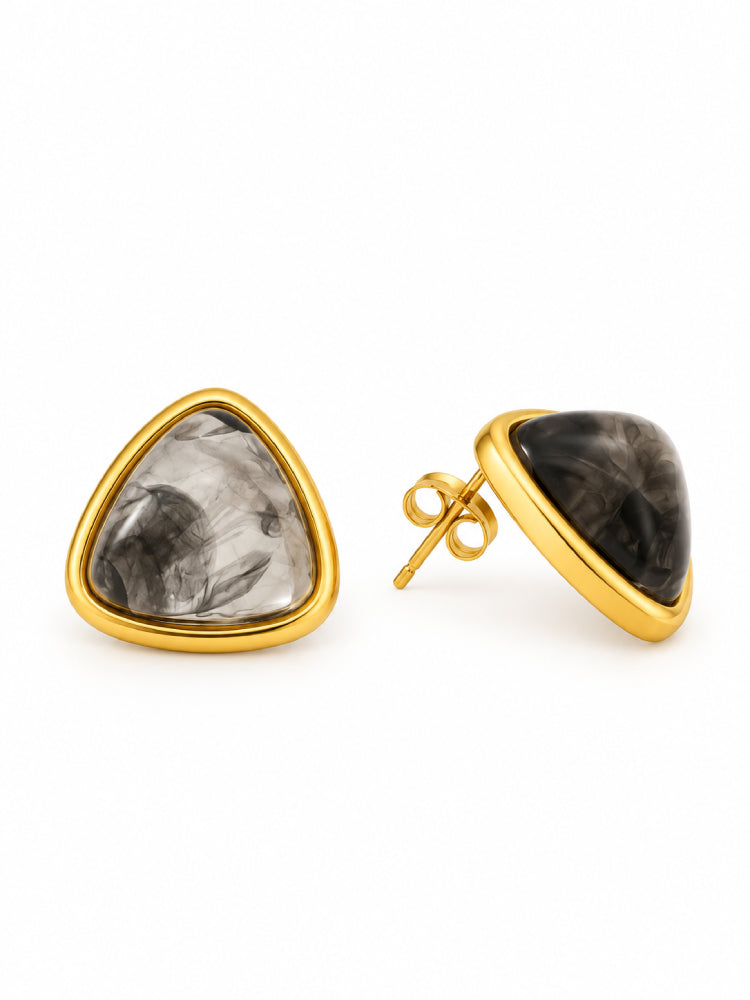 Aretes Triángulo Mármol