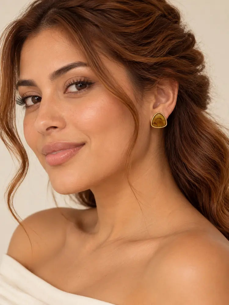 Aretes Triángulo Miel