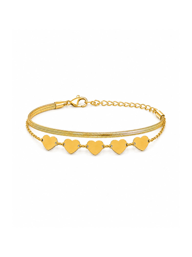 Pulsera Cinco Corazones